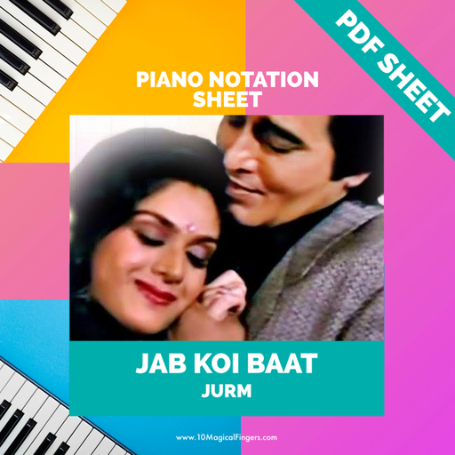 Jab Koi Baat - Piano Notation Sheet PDF