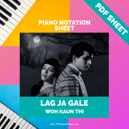 Lag Ja Gale - Piano Notation Sheet PDF