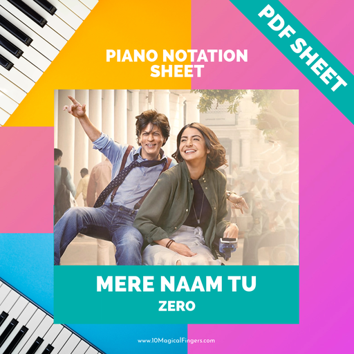Mere Naam Tu - Piano Notation Sheet PDF